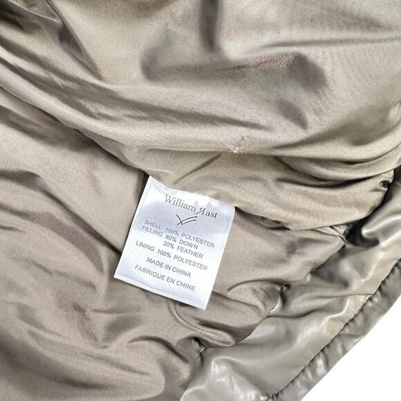 William Rast Puffer Down Mens Jacket Olive Green Size Medium Vintage Y2K - Picture 9 of 9